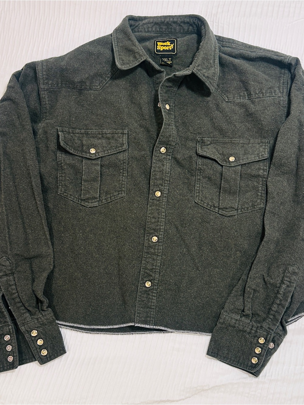 Vintage Work n’ Sport 100% Wool Heavyweight Shirt Jacket / Shacket.